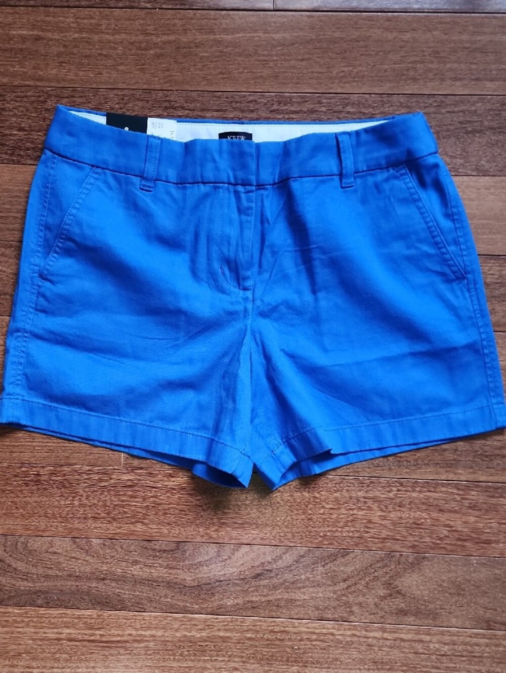 NWT J. Crew Royal Blue Women's 5" Classic Chino Cotton Women's  Shorts